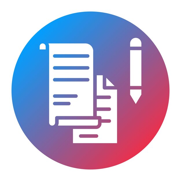 Writing Samples icon vector image Can be used for Curriculum Vitae