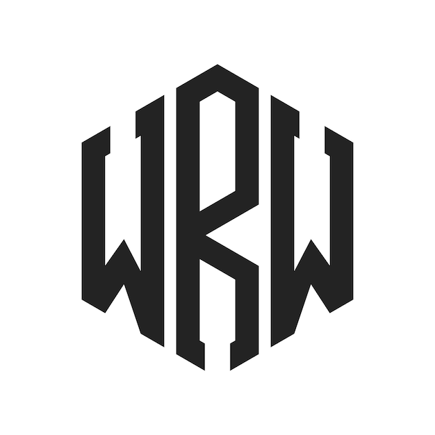 WRW Logo Design Initial Letter WRW Monogram Logo using Hexagon shape