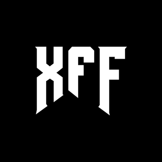 XFF letter logo design for technology company XFF logo design black and white color combination XFF logo XFF vector XFF design XFF icon XFF alphabet XFF typography logo design