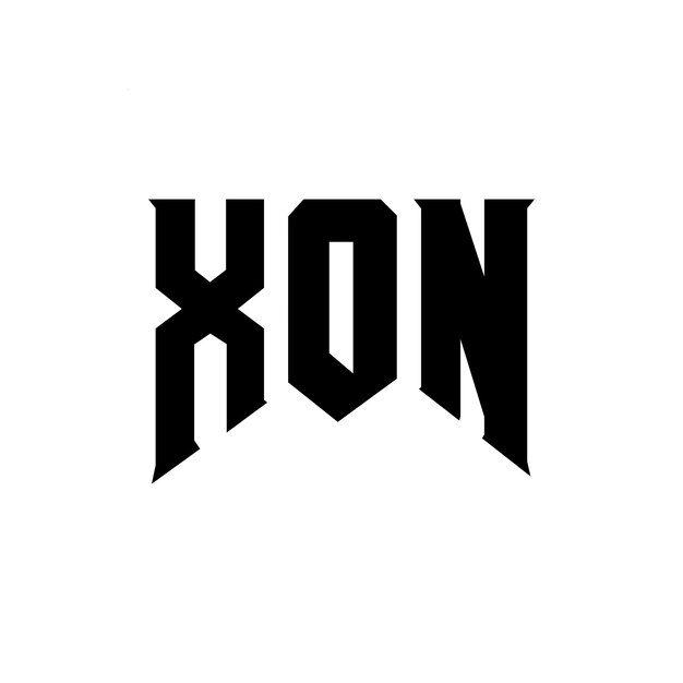 XON letter logo design for technology company XON logo design black and white color combination XON logo XON vector XON design XON icon XON alphabet XON typography logo design
