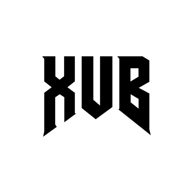 xub letter logo design for technology company xub logo design black and white color combination xub logo xub vector xub design xub icon xub alphabet xub typography logo design