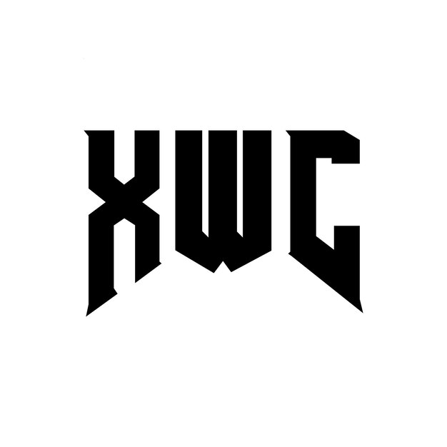XWC letter logo design for technology company XWC logo design black and white color combination XWC logo XWC vector XWC design XWC icon XWC alphabet XWC typography logo design