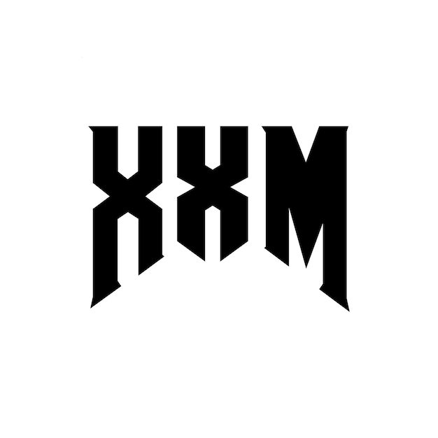 XXM letter logo design for technology company XXM logo design black and white color combination XXM logo XXM vector XXM design XXM icon XXM alphabet XXM typography logo design