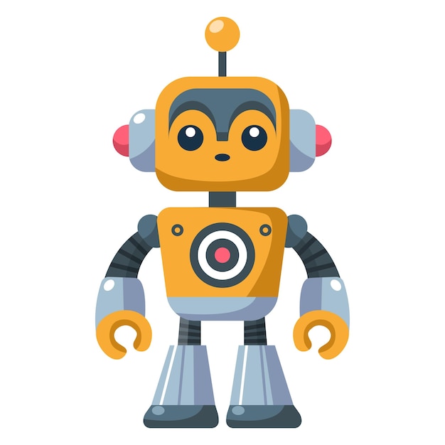 Yellow and gray robot