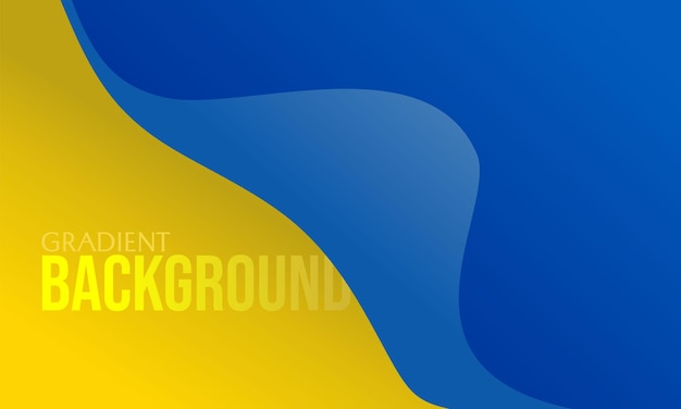 yellow blue color gradient background with curved elements suitable for modern banner designs