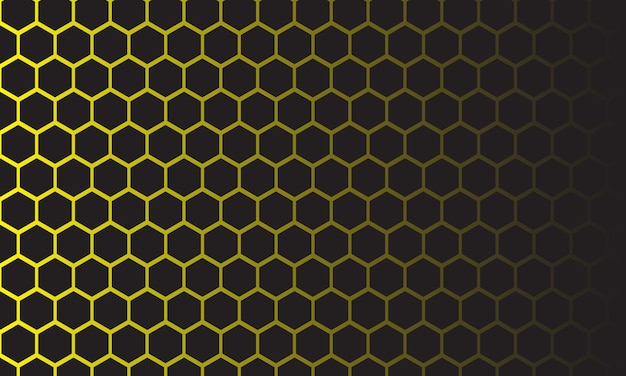Yellow luxury background with honeycomb design
