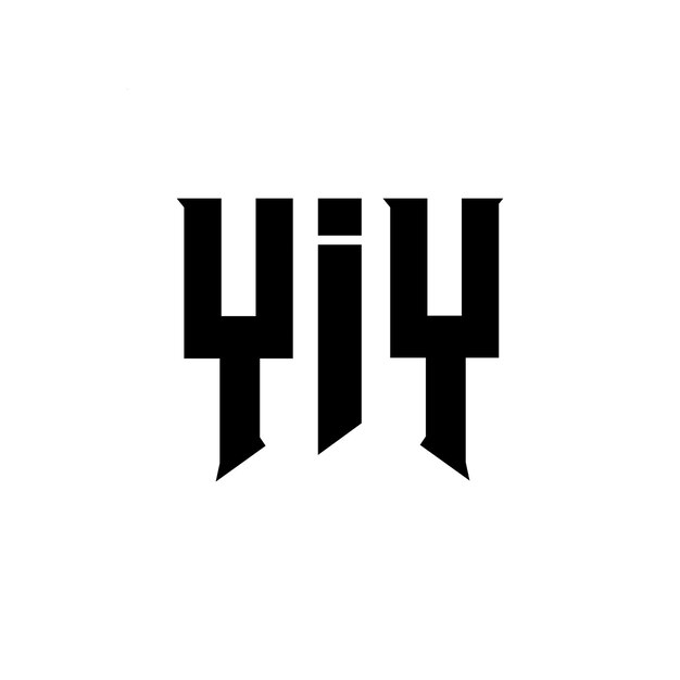 YIY letter logo design for technology company YIY logo design black and white color combination YIY logo YIY vector YIY design YIY icon YIY alphabet YIY typography logo design