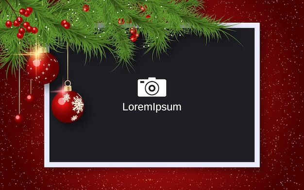 Ylellinen joulu- ja uusivuosi -vektorikuvitus