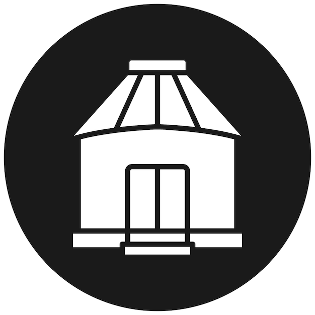 yurt vector icon can be used for type of houses iconset