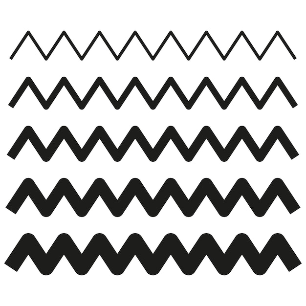 Zig zag shape Vector illustration EPS 10 Stock image