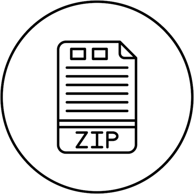 ZIP icon vector image Can be used for File Formats