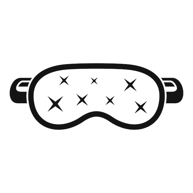 Zzz sleeping mask icon Simple illustration of zzz sleeping mask vector icon for web design isolated on white background