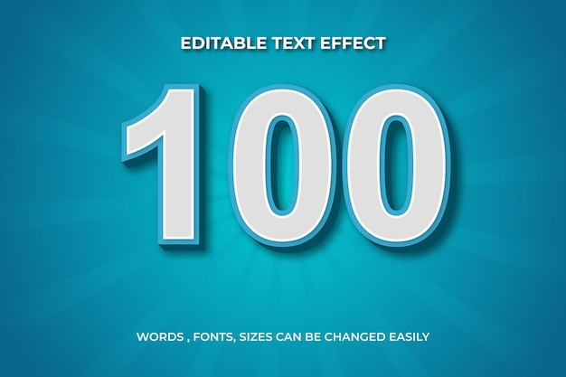 100 Edytowalnych Efektów Tekstowych