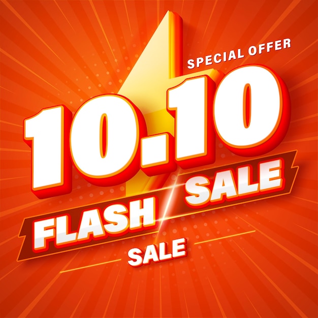 1010 Projekt szablonu banera sprzedaży Flash dla sieci lub mediów społecznościowych