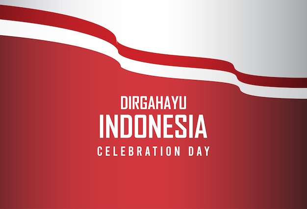 17 Sierpnia. Indonezja Szczęśliwy Dzień Niepodległości Duch Wolności Symbol. Użyj Do Banera I Tła Ilustracji Wektorowych.