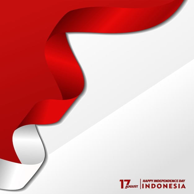 Plik wektorowy 17 sierpnia szczęśliwy dzień niepodległości republika indonezji projekt tła