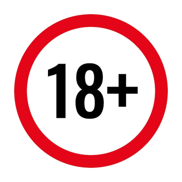 18 plus tylko ikona