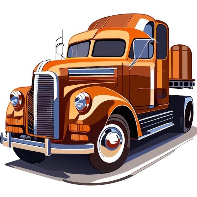 Plik wektorowy 1938 ford coe full body highest quality4k vector illustration