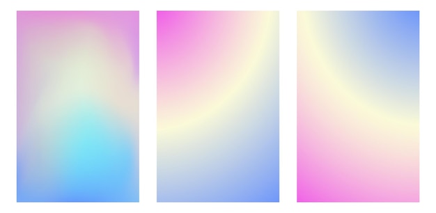 2000 plakaty ustawione 1990s 2000s nostalgia gradient tło siatka modna ilustracja wektorowa