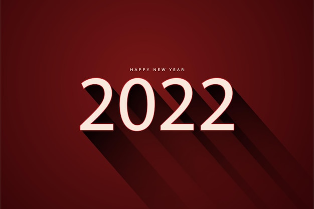 Plik wektorowy 2022 nowy rok w tle