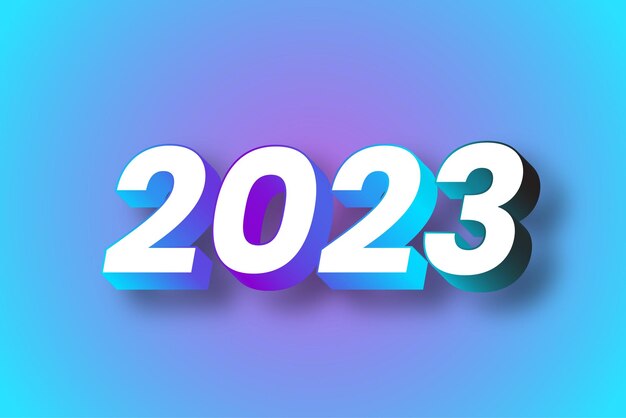 2023 3d edytowalny efekt tekstowy z tłem