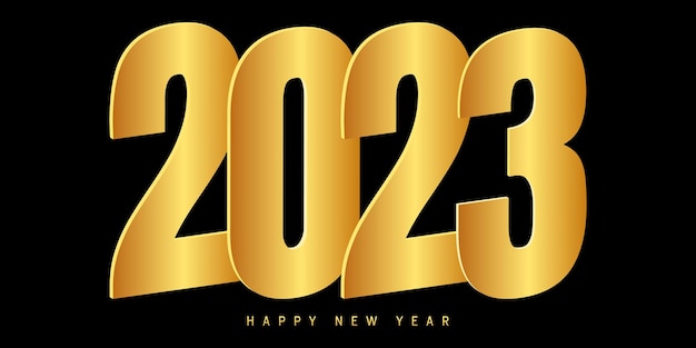 2023 Szczęśliwego Nowego Roku Logo Tekst Projekt 2023 Numer Szablon Projektu Wektor Z Ilustracji