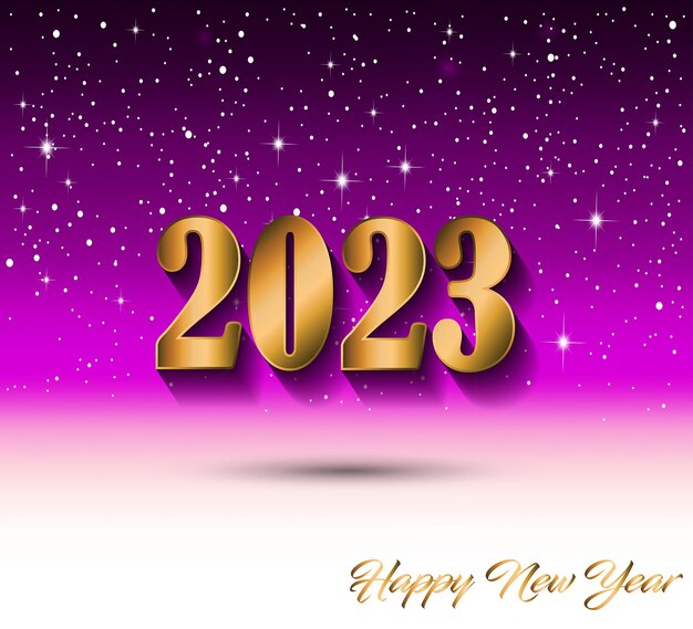 2023 Szczęśliwego Nowego Roku w tle