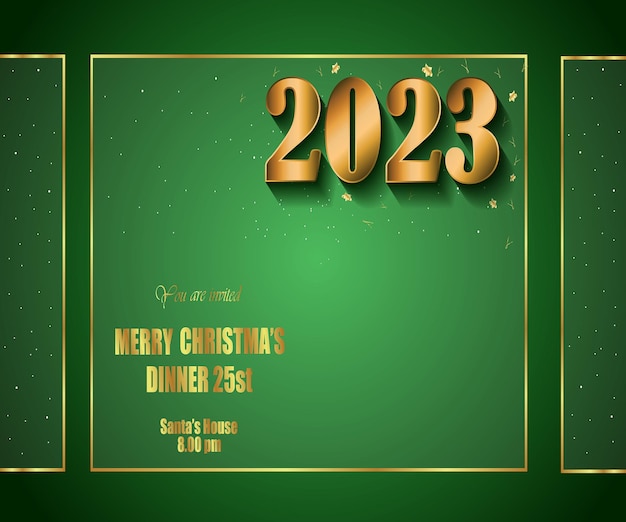 2023 Wesołych świąt Transparent Tło Dla Sezonowych Zaproszeń, świąteczne Plakaty
