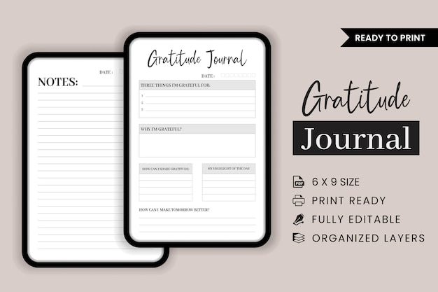 2024 Gratitude Journal Kdp Projektowanie Wnętrz