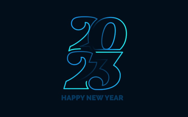 2067 Symbole Szczęśliwego Nowego Roku Nowy Rok 2023 Projekt Typografii 2023 Numery Logotyp Ilustracja Ilustracja Wektorowa