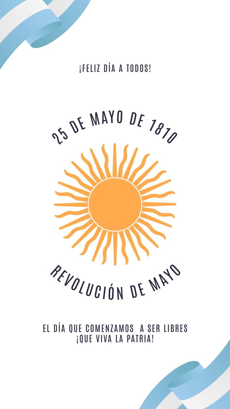 25 maja 1810 da de la revolucion argentina Viva la patria Historia dla sieci społecznych