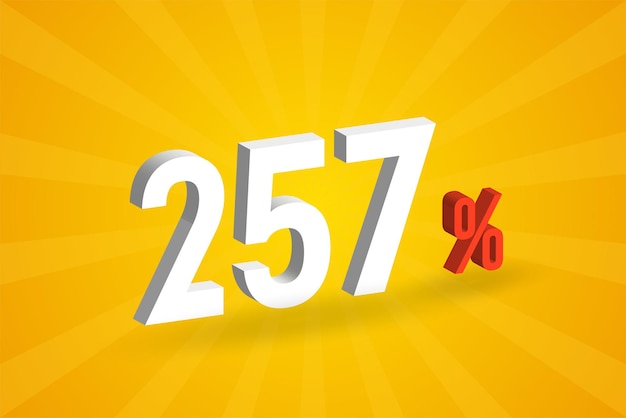 257 zniżki Tekst 3D dla sprzedaży i promocji
