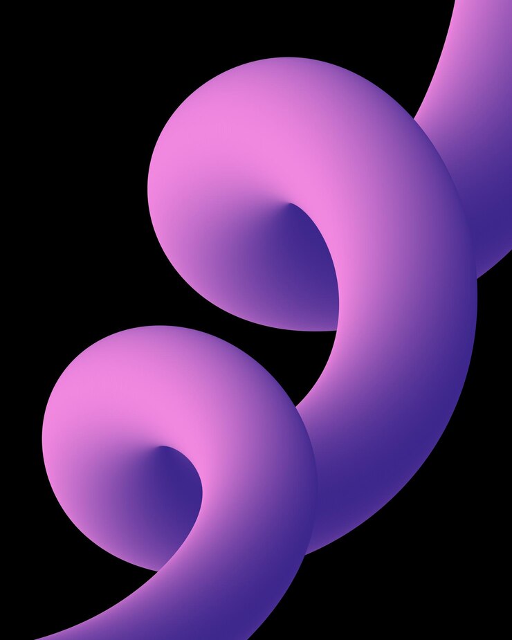 Wektor 3d abstrakcyjne spiralne fioletowe tło