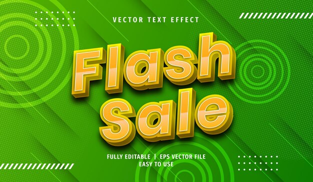 3d Flash Sale Efekt Tekstowy, Edytowalny Styl Tekstu