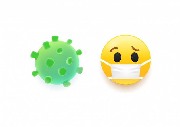 3d Illustraction Wirusa I Emoji.