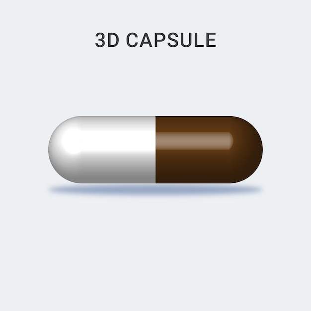 3d Kapsułka Biała I Kawa