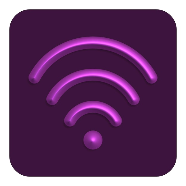 3d Line Neon Web Icon