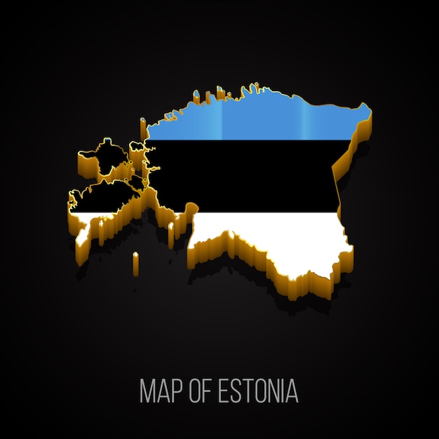 3D mapa Estonii
