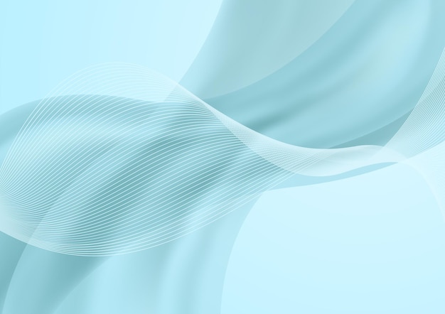 3D niebieskie fale streszczenie tło