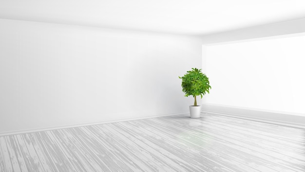 3D nowoczesne jasne tło wnętrza