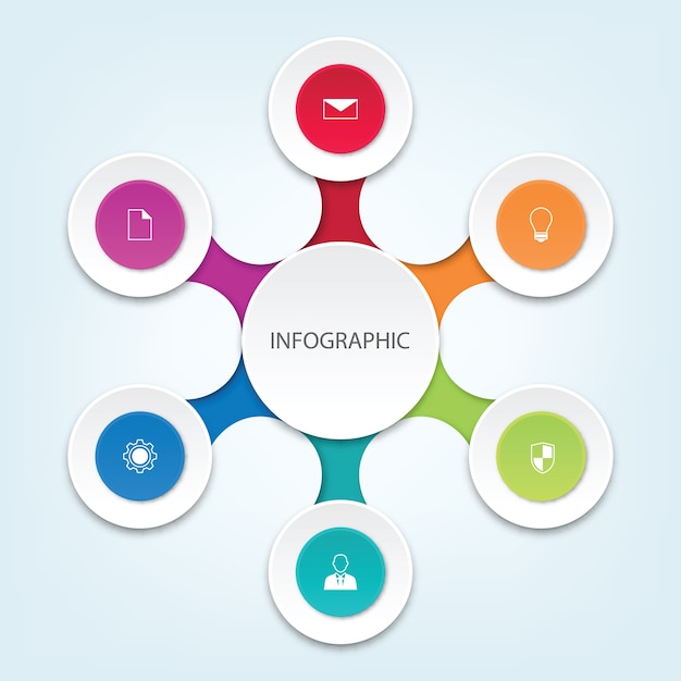 3d Paper Business Infographic Elements.