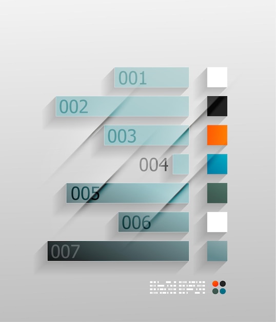 3d Papierowa Infografika