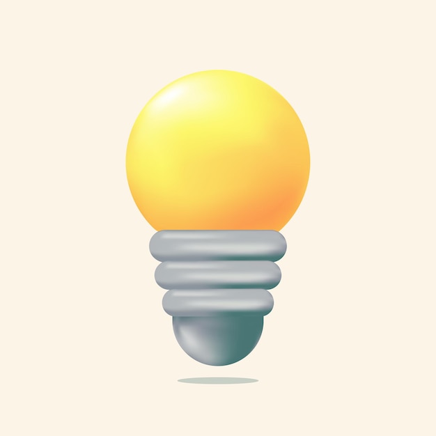 3d realistyczna lampa lub lekka ilustracja wektorowa