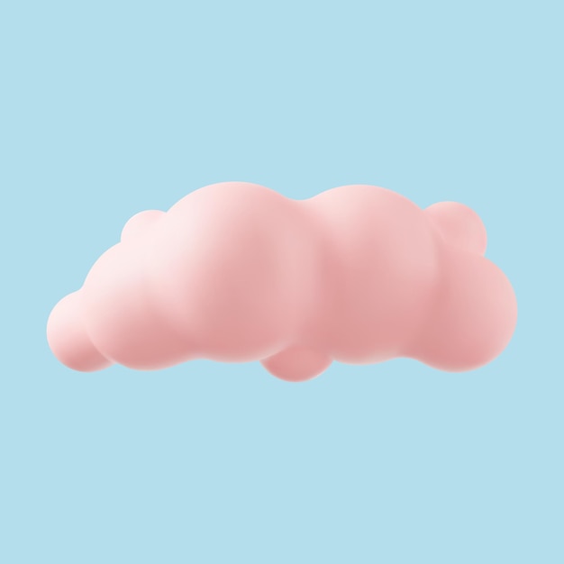 3d realistyczne proste chmury