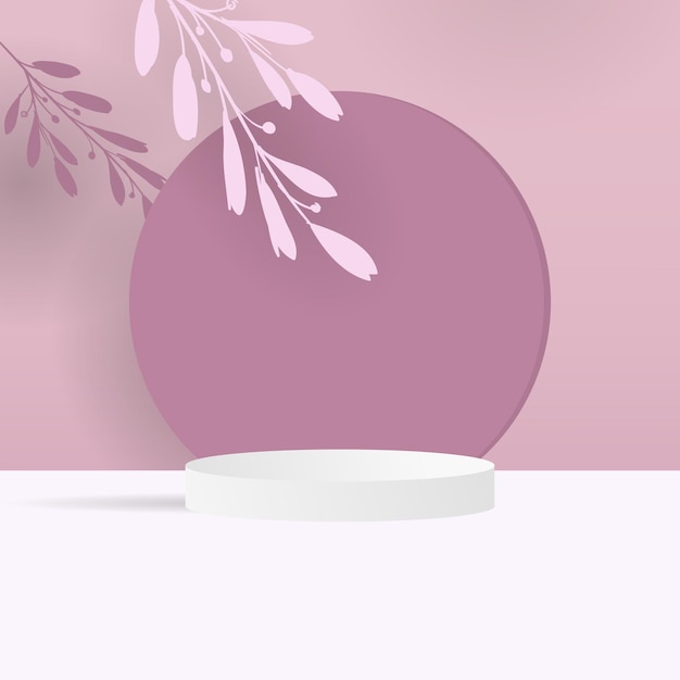 3d Renderowana Ilustracja Minimalna Scena Podium Do Prezentacji Produktów Kosmetycznychabstract Minimalisti