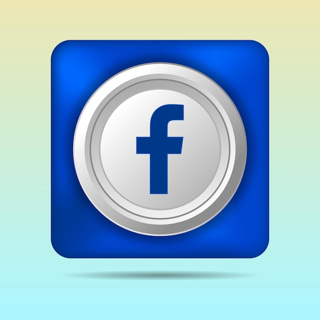 Plik wektorowy 3d social media icons