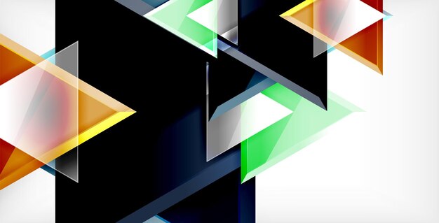 3d trójkątny wektor minimalny abstrakcyjny projekt tła abstrakcyjny plakat geometryczny projekt