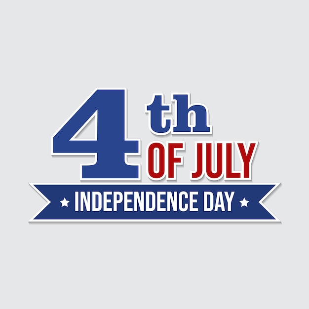 Plik wektorowy 4 lipca dzień niepodległości ilustracja kartkę z życzeniami amerykański dzień niepodległości