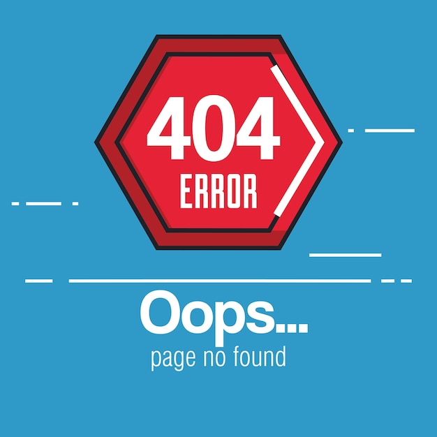 404 Ikony Błędu Połączenia