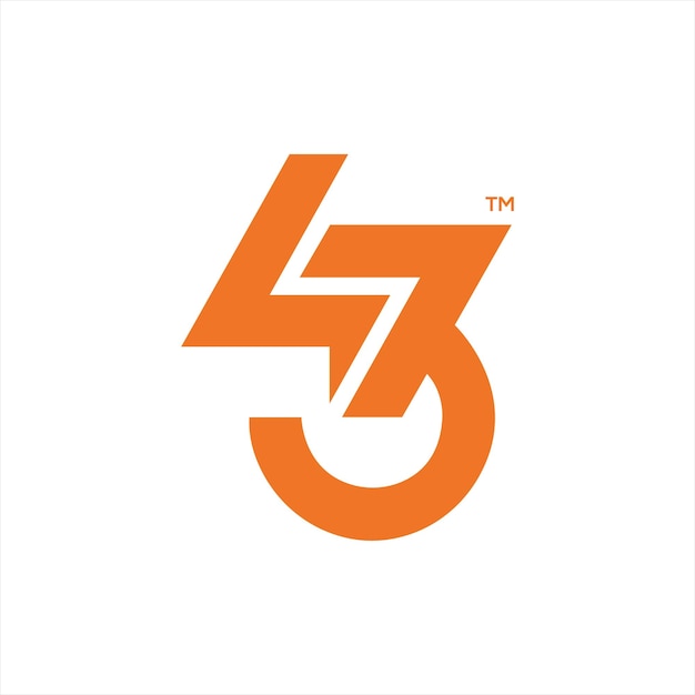 Plik wektorowy 43 ostatni projekt logo
